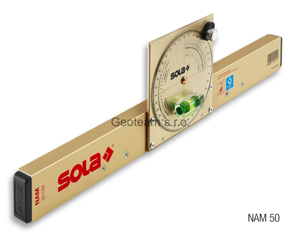 SOLA - NAM 50 - Vodováha se sklonoměrem 50cm