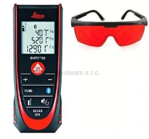 Laserový dálkoměr Leica Disto D2 BT + brýle