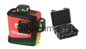 Křížový laser FKD MW-93T 3x360 v kufru - zelený paprsek