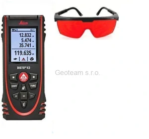 Laserový dálkoměr Leica Disto X3 + brýle