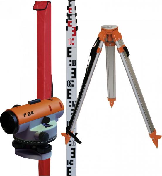 Nivelační přístroj sada Nedo F24 profi (stativ, lať)