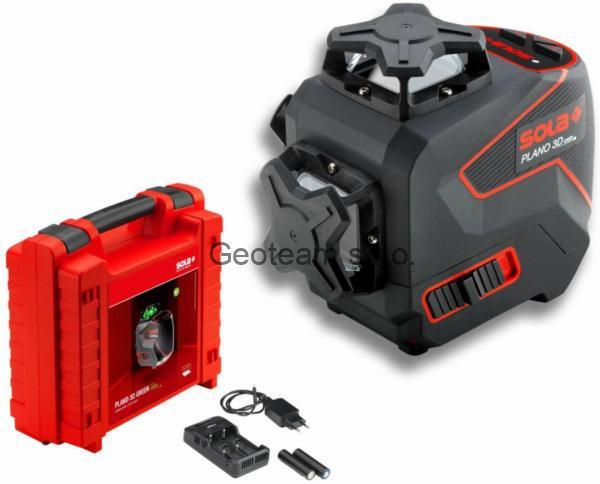 SOLA - Plano 3D křížový laser zelený 360°