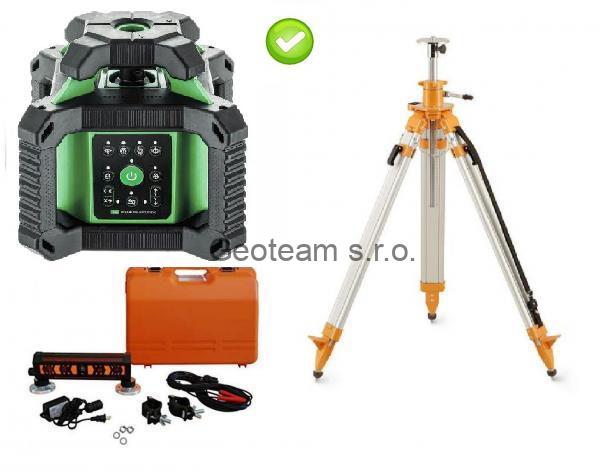 Rotační laser ADA Rotary 500 HVG s příjímačem pro zemní stroje a stativ
