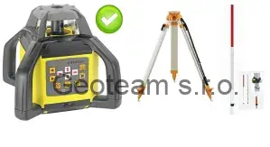 Rotační laser FKD FRE-203XG - zelený paprsek + stativ a lať