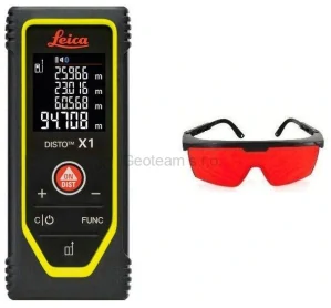 Laserový dálkoměr Leica Disto X1 + brýle