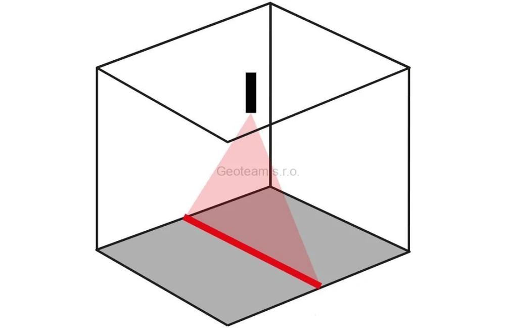 Vytyčovací laser Hedü PL2 s červeným paprskem bez držáku L320