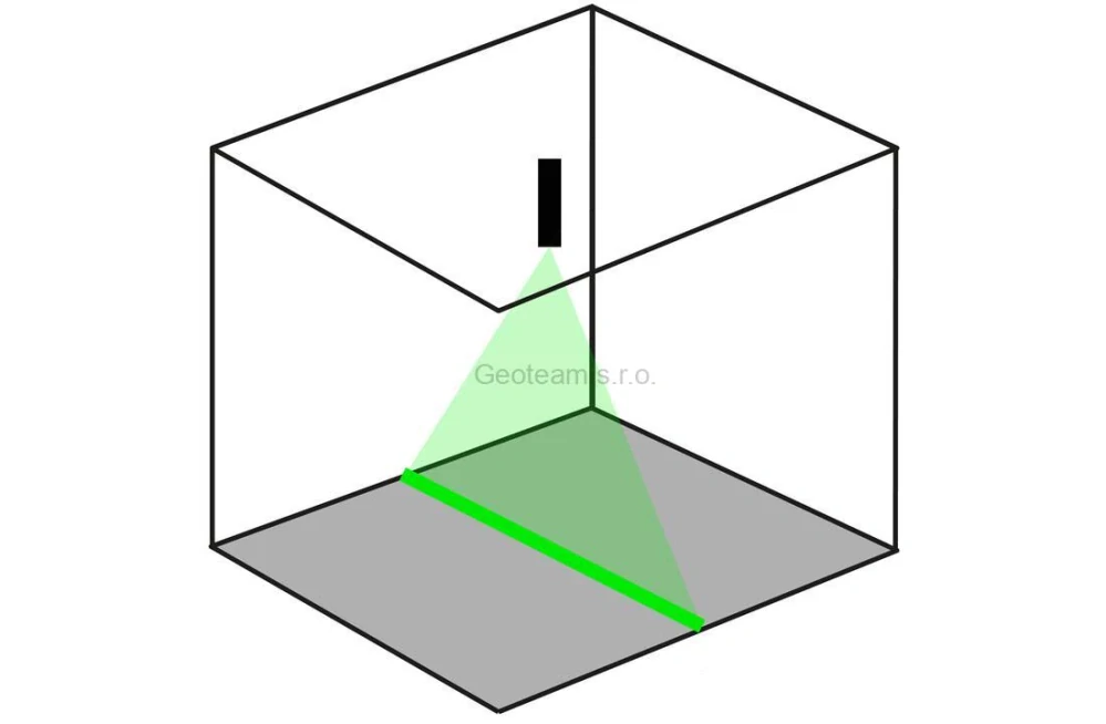 Vytyčovací laser Hedü PL2 se zeleným paprskem bez držáku L322