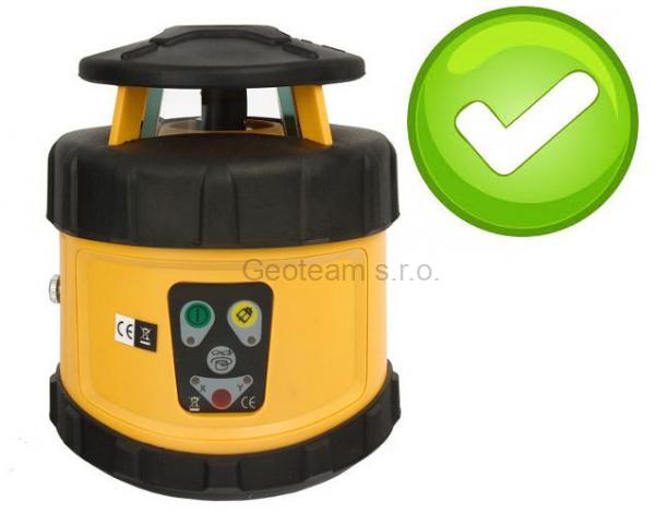 Rotační laser FKD FRE-205G - zelený paprsek + příjímač pro zemní stroje a stativ
