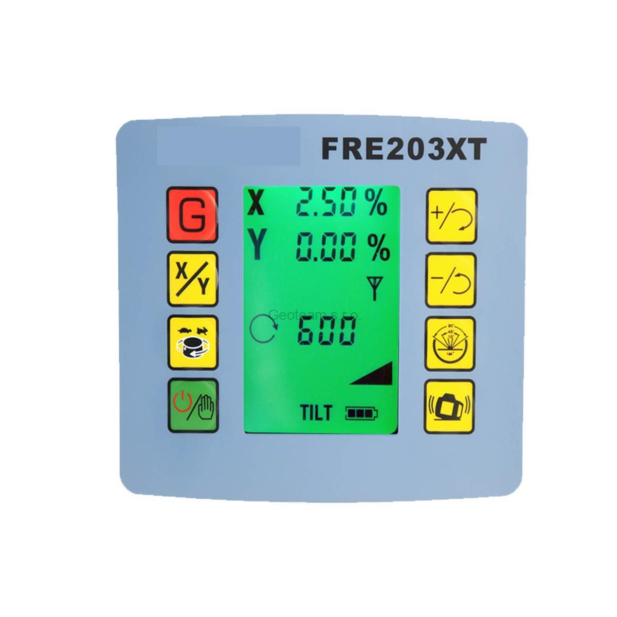 Rotační laser FKD FRE-203XTG zelený paprsek - sklonový + stativ s klikou + lať 