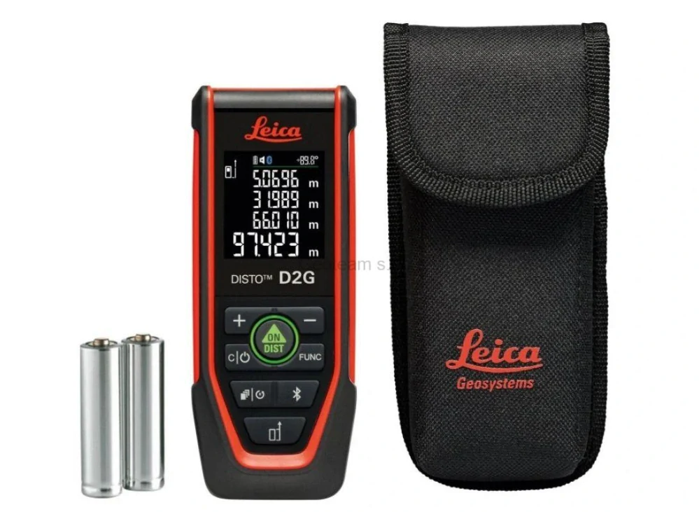 Laserový dálkoměr Leica Disto D2G + brýle a terčík - zelený paprsek 