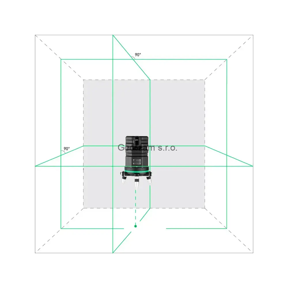 Křížový laser ADA 6D Servoliner Green - zelený paprsek