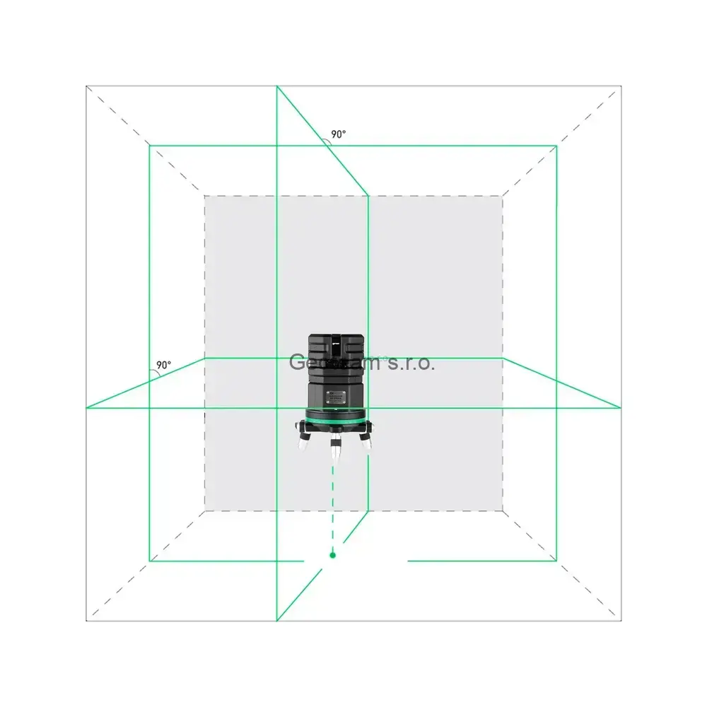 Křížový laser ADA 6D Servoliner Green + přijímač ADA LASER MARKER 70