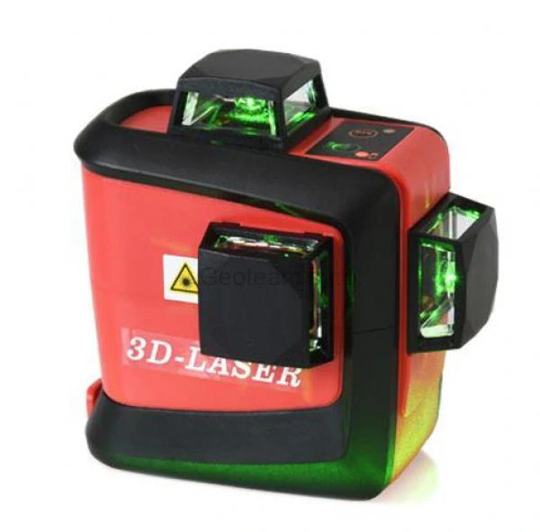 Křížový laser FKD MW-93T 3x360 v kufru - zelený paprsek