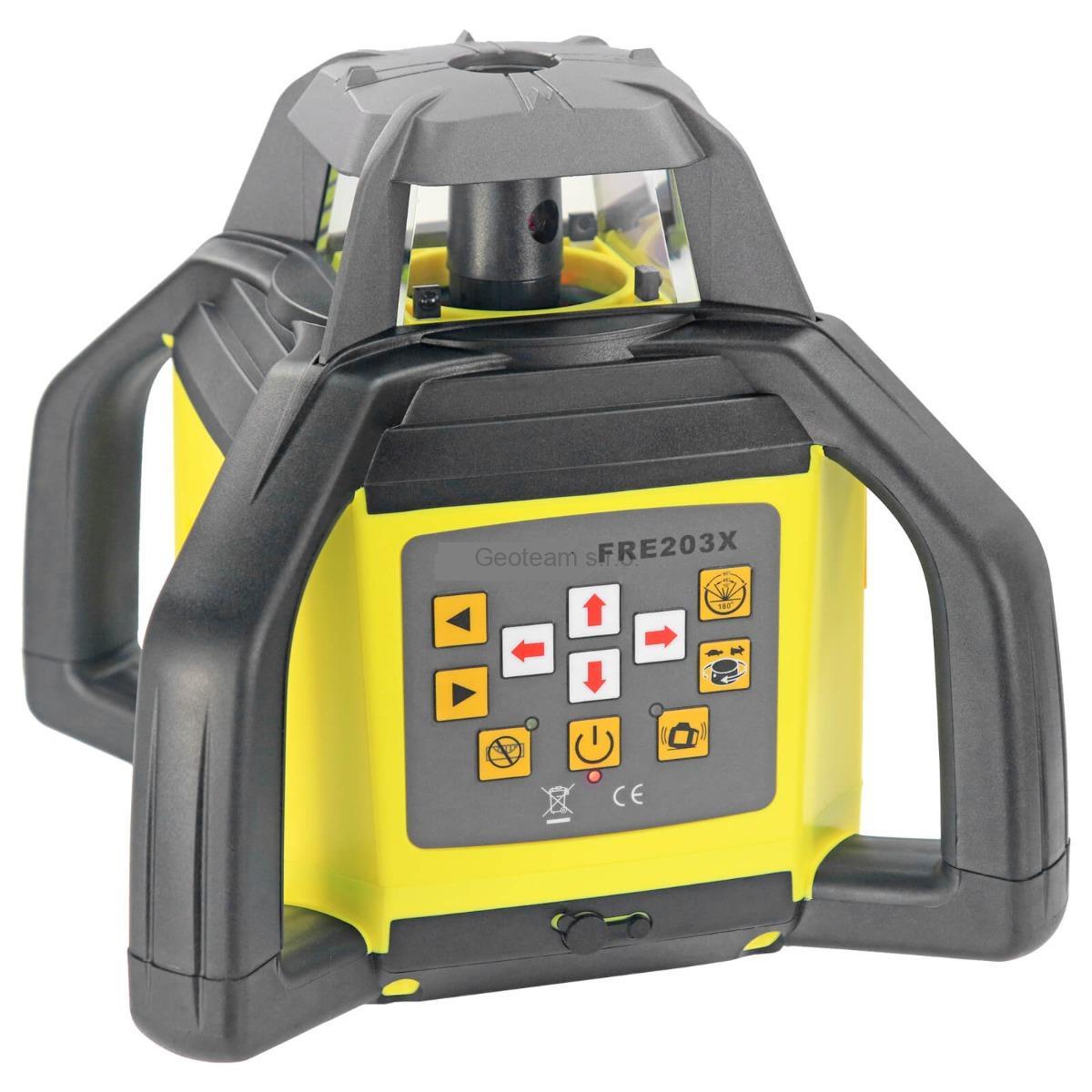 Rotační laser FKD FRE-203XR + stativ s klikou + lať