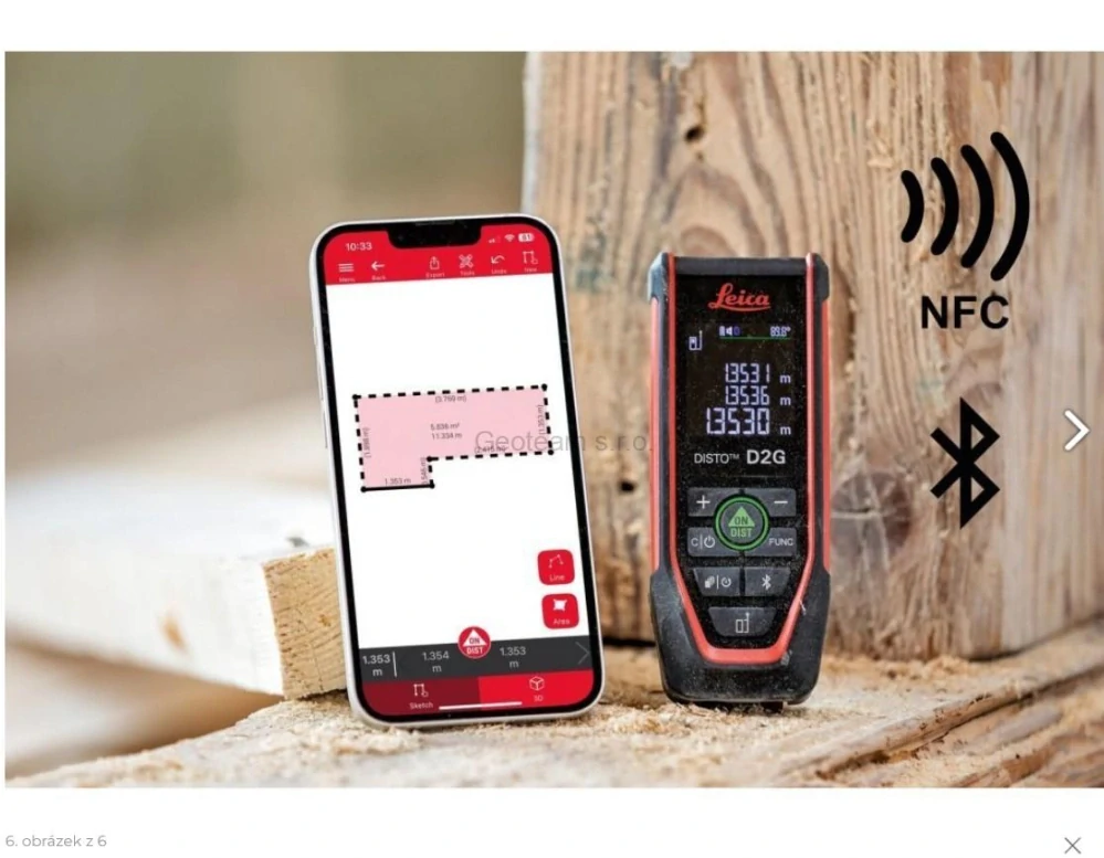 Laserový dálkoměr Leica Disto D2G + brýle a terčík - zelený paprsek 