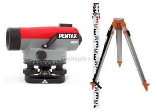 Nivelační přístroj sada Pentax AP-224 (stativ, lať) záruka 3 roky